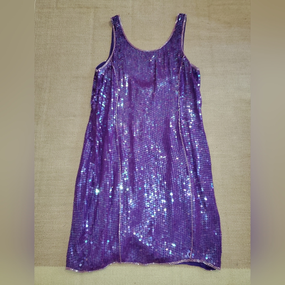Vintage 80's Sleeveless Beaded Cocktail Dress